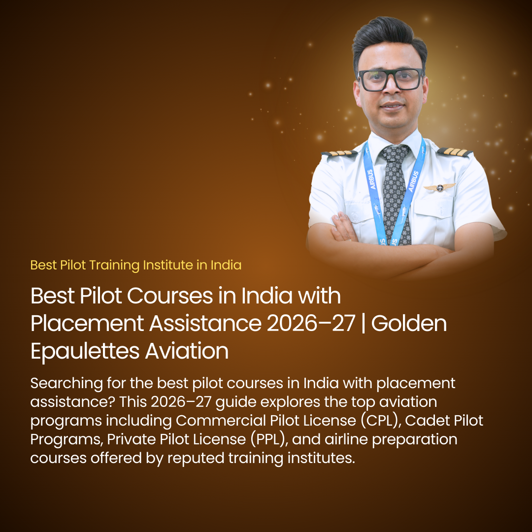 Best Pilot Courses in India with Placement Assistance 2026–27 | Golden Epaulettes Aviation